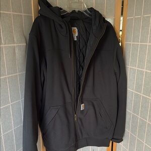 Carhartt Black Hooded Rockland Jacket